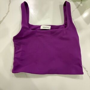 Babaton Crop Vibrant Purple Tank Top